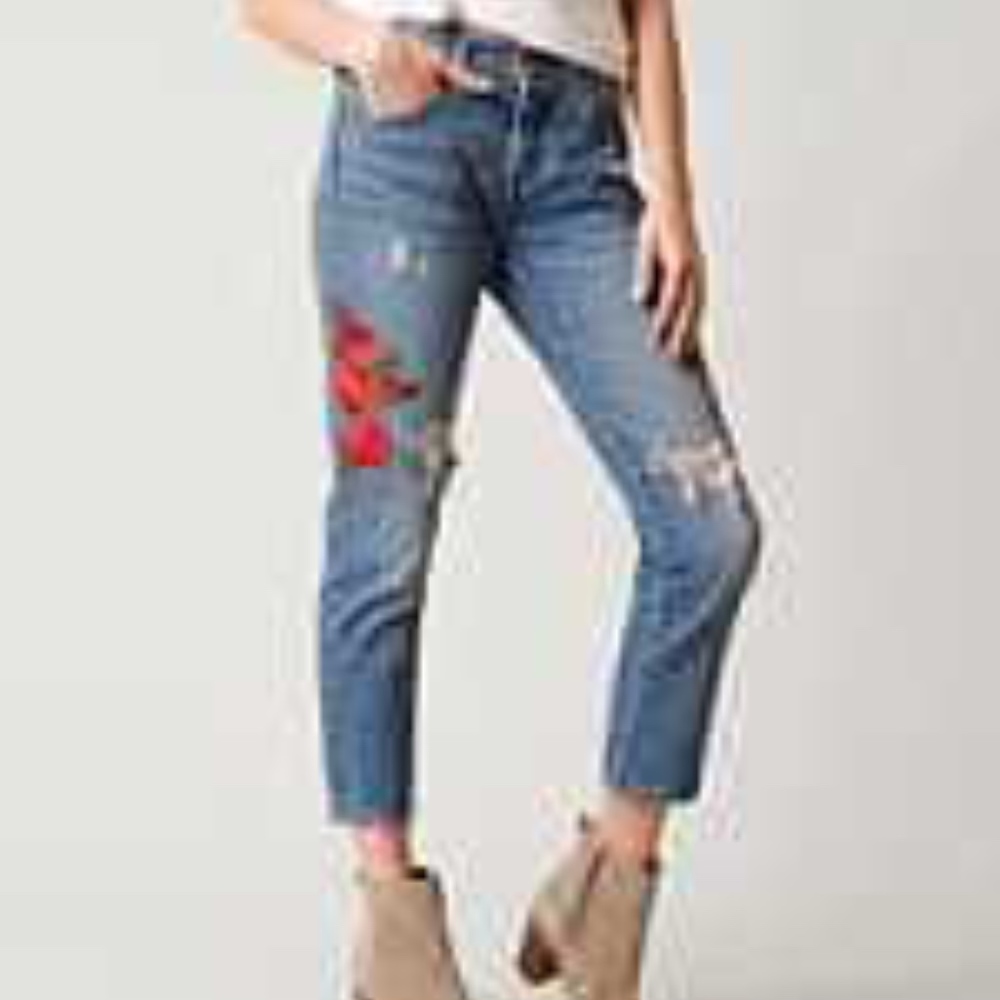 501 Cropped Taper Jeans - Custom Blues